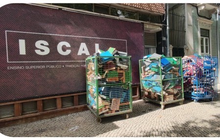 Lançamento da Campanha Papel por Alimentos no Instituto Superior de Contabilidade e Administração de Lisboa (ISCAL)